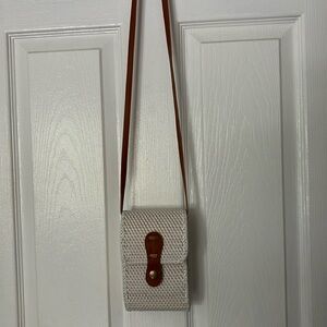 White rattan bag